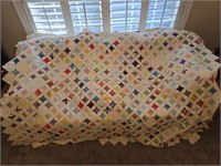 Approx 65" by 80" vintage quilt