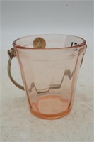 Cambridge Pink Depression Small Bucket w/Handle