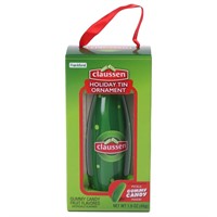 Frankford Claussen Holiday Gummy Pickle Tin Orname