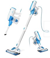 MOOSOO Corded Stick Vacuum Cleaner D601, Blue