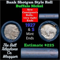 Buffalo Nickel Shotgun Roll in Old Bank Style 'Bel