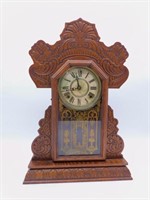 American Oak Gingerbread Clock.