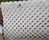 (8) PLASTIC 4' X 8' LATTICE SHEETS