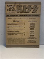 KISS Comic Without Cover and Small Poster