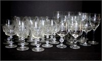 Selection of Crystal Stemware of Various