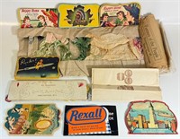 EARLY 1900'S SEWING THREADS & VINTAGE PIN BOOKS