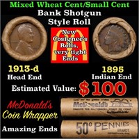 Small Cent Mixed Roll Orig Brandt McDonalds Wrappe