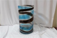 An Art Glass Cylinder Vase