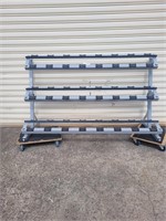 Abc 12 pair 3 tier dumbbell rack (As new)