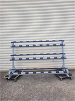 Abc 12 pair three tier dumbbell rack (As New)