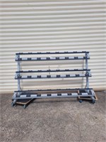 Abc 12 pair 3 tier dumbbell rack (As New)