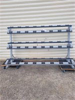 Abc 12 pair 3 tier dumbbell rack (As New)