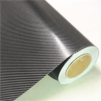 4D Black Carbon Fiber Vinyl Wrap 10FT x 5FT