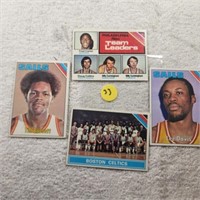 4-1975-76 Basketball Cards