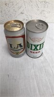 2 collectible beer cans