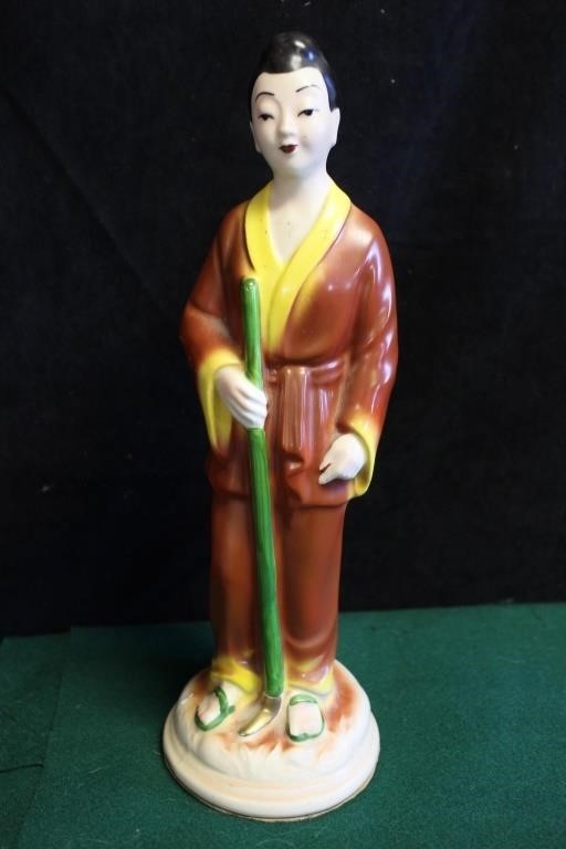 Asian Theme Man Vase