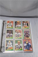 LARGE BINDER OF FOOTBALL PLAYING CARDS