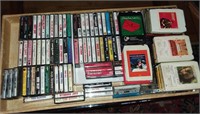 Large Selection of Cassette and 8-Track Tapes
