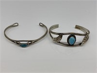 Sterling Silver Turquoise Bracelets.