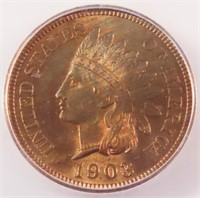 ICG GRADED 1903 INDIAN HEAD PENNY MS62 RD 1C