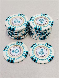 20 Mirage Springs $100 Chips