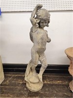 Lead Dancing Girl Garden Sculpture