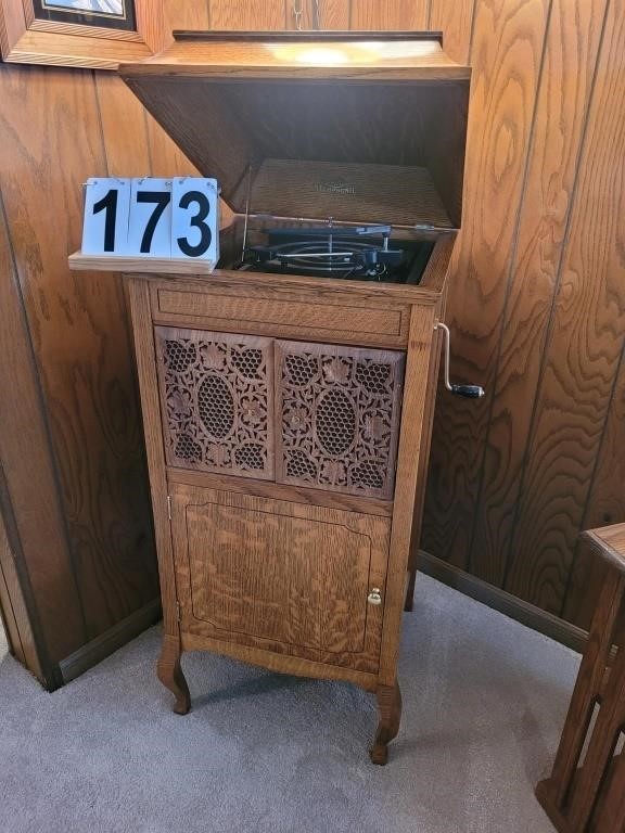 Cecilian Melophonic Cabinet Record Player ~