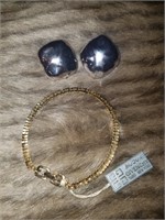 Vintage Givenchy Bracelet NWT and Earrings