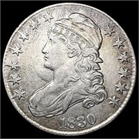 1830 Capped Bust Half Dollar CLOSELY UNCIRCULATED