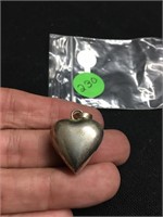 Silver Heart, Not Marked, Appears Sterling