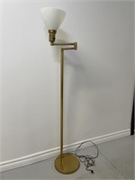 MCM Brass tone Swing Arm Floor Lamp