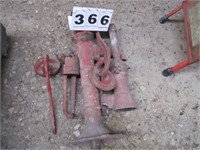 Red pitcher pumps and parts