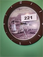 BATTERY POWERED SUPER CHEIF TRAIN WALL CLOCK