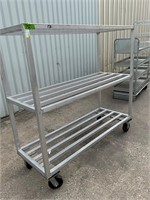 63x24x60 aluminum rack on casters