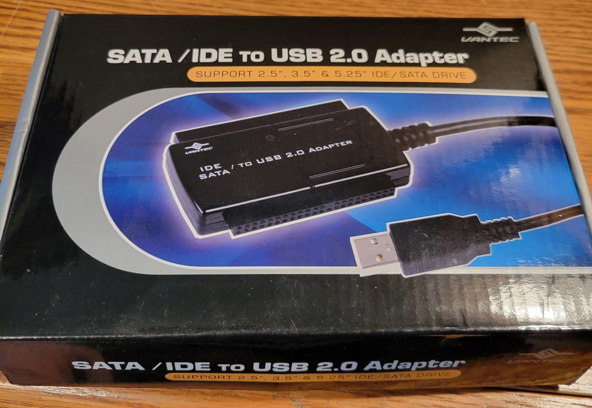 SATA/IDE to USB to USB 2.0 Adapter