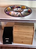Bread box and divided tray