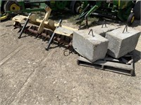 3pt 8' Aerator w/Concrete Block Weights