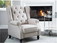 Sydney Gray Push Back Fabric Recliner