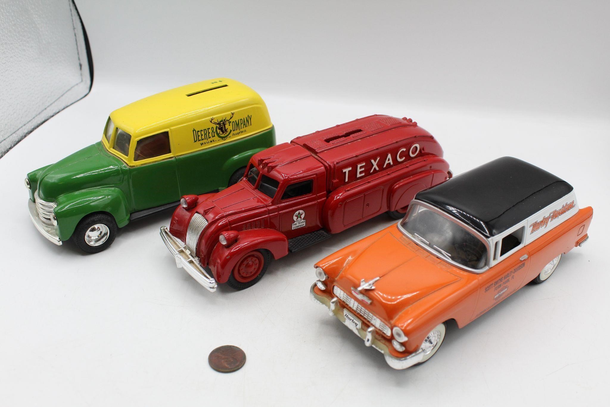 3 Ertl & Liberty Classics Die Cast Car Coin Banks