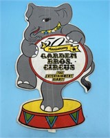 Garden Bros Circus Elephant Pennant