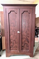 lg. vintage wardrobe w/ink painted doors  84x48x18