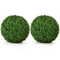 E1687  Costway Artificial Boxwood Topiary Balls, 1