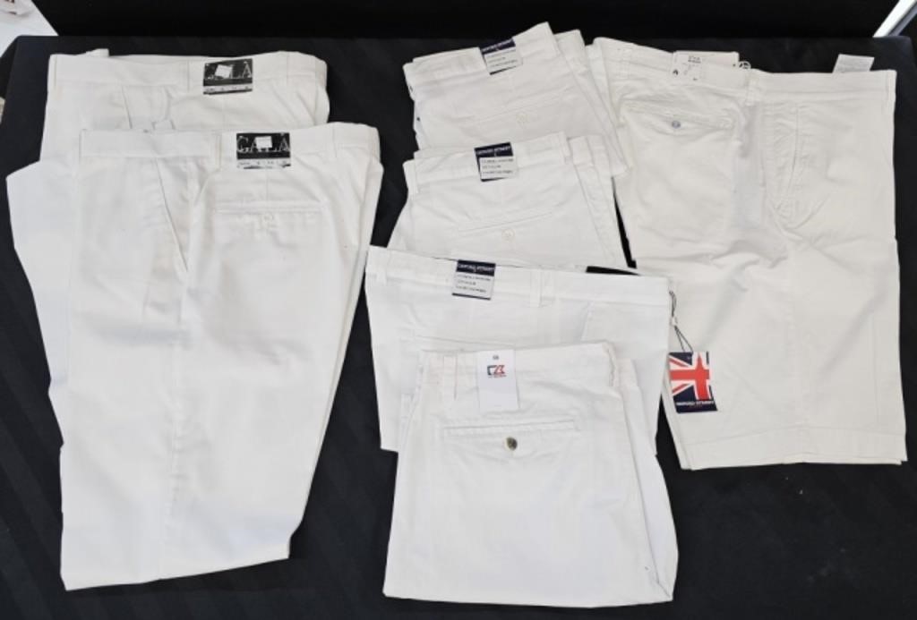 WHITE PANTS & SHORTS - SIZE 34, 36 AND 38