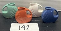 (4) mini vases