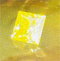 Yellow Moissanite Stone