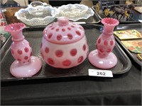 Tray of Vintage Coin pattern Fenton.