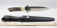 BEAR MGC CUTLERY FIXED BLADE KNIFE & SHEATH
