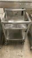 1 Stainless Steel 24x24 2 Shelf APPLIANCE Cart