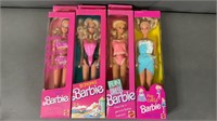 4pc NIP 1987-92 Fun To Dress+ Barbie Dolls