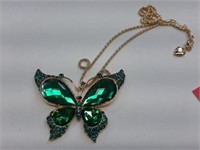 LOVELY VICTORIAN INSPIRED BUTTERFLY CHRYSTAL AND